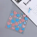 Pink and blue hearts 100pcs Cookie Candy Sleeve