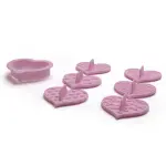 7 pcs heart impression cookie cutter set
