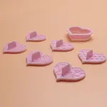 7 pcs heart impression cookie cutter set