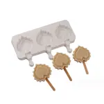 3 cavity heart popsicle mould