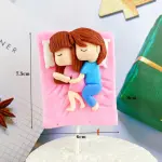 1pcs couple cake toy topper