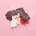 1 pcs couple resin toy topper