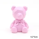 Valentine Day golden Teddy cake topper