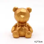 Valentine Day golden Teddy cake topper
