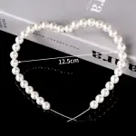 1 pcs pearl heart shaped cake topper