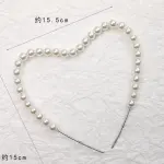1 pcs pearl heart shaped cake topper