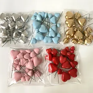 20 pcs heart faux balls