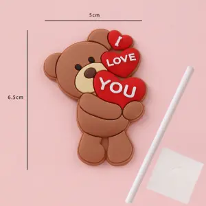 1 pcs I Love you teddy toy cake topper