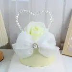 1 pcs pearl heart shaped cake topper