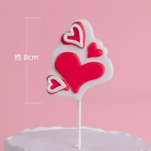 Heart shape topper Valentine Day cake topper
