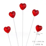 5 pcs resin heart cake topper set