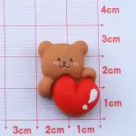 3 pcs Small toy Teddy Bear cake topper set
