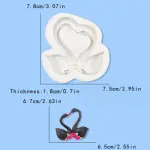 Couple swan silicone mould