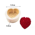 Heart roses silicone mould