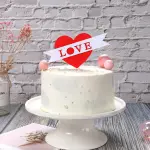 1 pcs red heart love topper