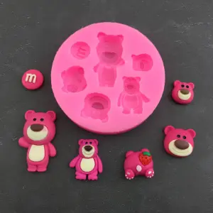 Teddy bear silicone mould