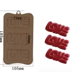 1 pcs love chocolate silicone mould