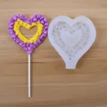 Abstract heart silicone mould