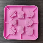 1 pcs I love you teddy popsicle silicone mould