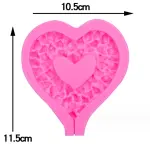 Abstract heart silicone mould