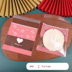 Pink lace hearts 100pcs Cookie Candy Sleeve
