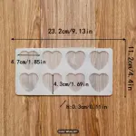 18 cavity Heart chocolate garnish mould