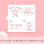 1 pcs Valentine theme icing stencil