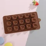 15 pcs swirl Chocolate silicone Mould