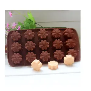 15 pcs flower Chocolate silicone Mould