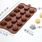 15 cavity flower Chocolate silicone Mould