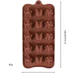 15 cavity flower Chocolate silicone Mould