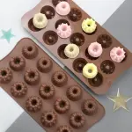 15 cavity flower bunt Chocolate silicone Mould