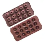 15 cavity flower bunt Chocolate silicone Mould