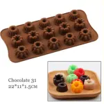 15 cavity flower bunt Chocolate silicone Mould