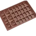 Bears & Bear Embossed Blocks Silicone Chocolate Mould