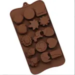 15 Lion Elephant sun girl theme Chocolate silicone Mould