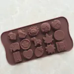 15 Lion Elephant sun girl theme Chocolate silicone Mould