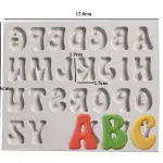 1pc capital Alphabet Silicone Mould