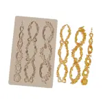 Relief Flower Wreath boarder silicone mould