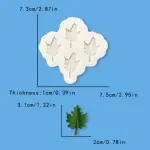 Maple Leaf 4 cavity Shape silicone fondant Mould