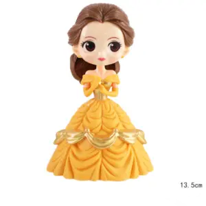 Princess Belle Doll Cake Topper - Yellow