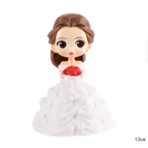 Princess Belle Doll Cake Topper - white