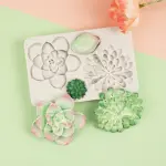 Succulent flower silicone mould