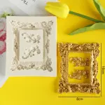 Rectangle frame with classic boarder silicone mould