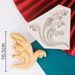 Large Sea Wave Spray Liquid classic brooch Silicone Mould