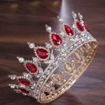 Crystal Rhinestone cake Crown topper for cake decoration