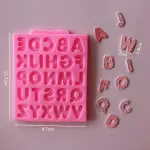 Alphabet stitch theme silicone mould