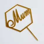 Hexagon mom cake topper