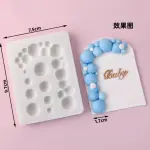 Bubble sphere big and small balls silicone mould