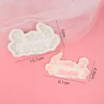 I love you mom mom with flowers silicone mould for chocolates fondant resins etc
